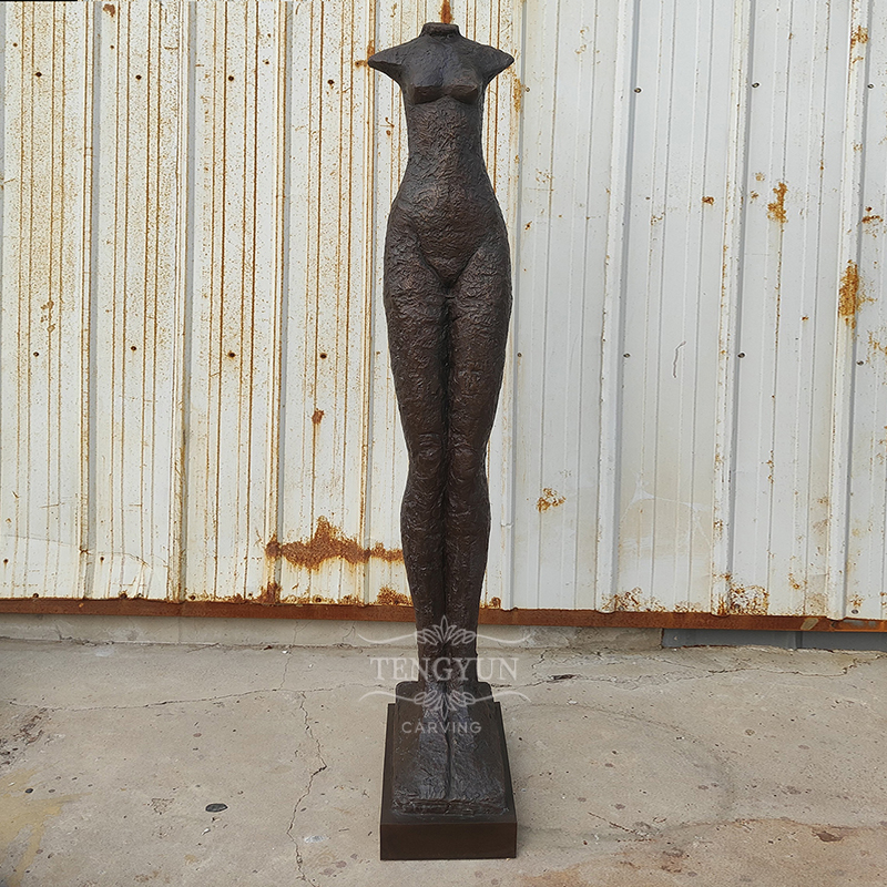 Abstract torso statue bronze female body sculpture (1)