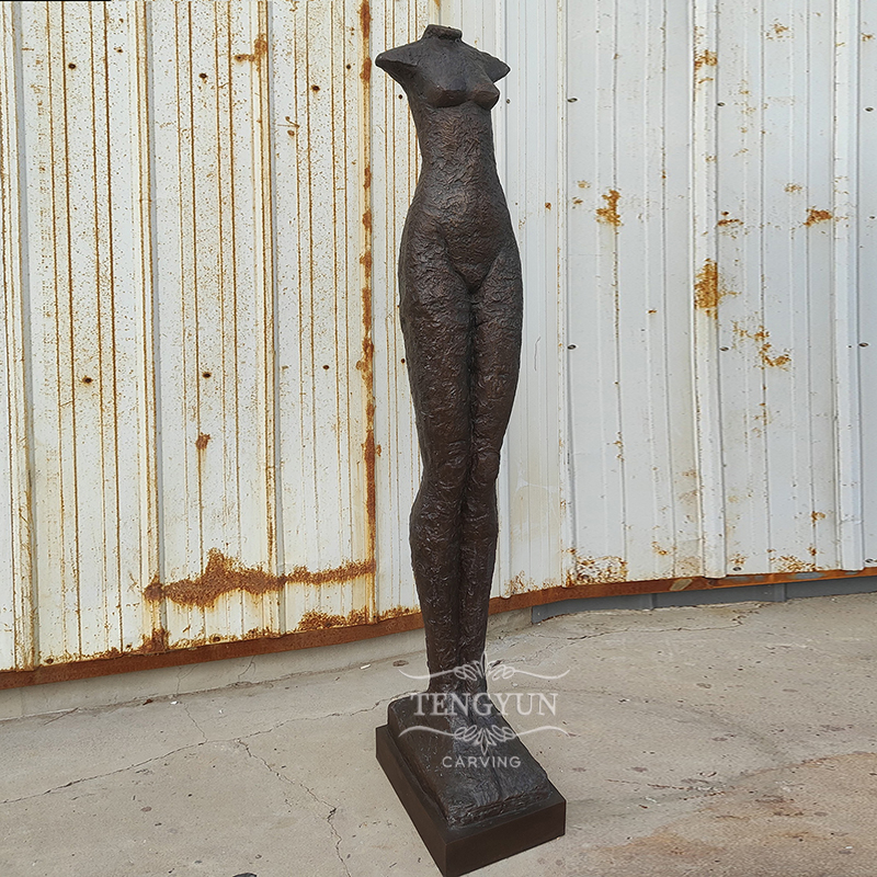 Abstract torso statue bronze female body sculpture (2)