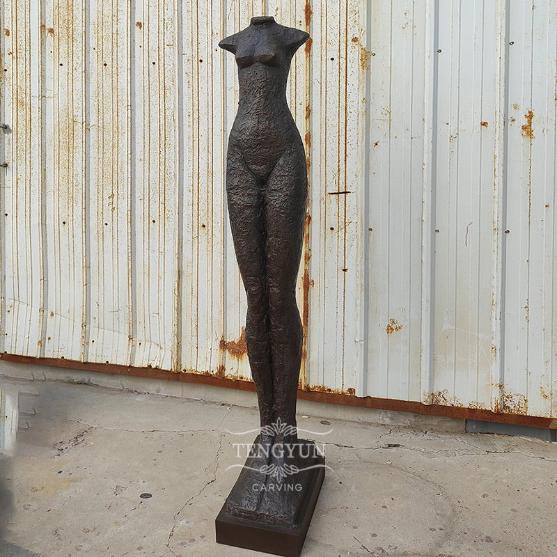 Abstract torso statue bronze female body sculpture (3)