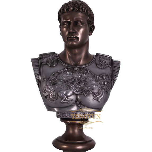 Bronze roman bust (2)