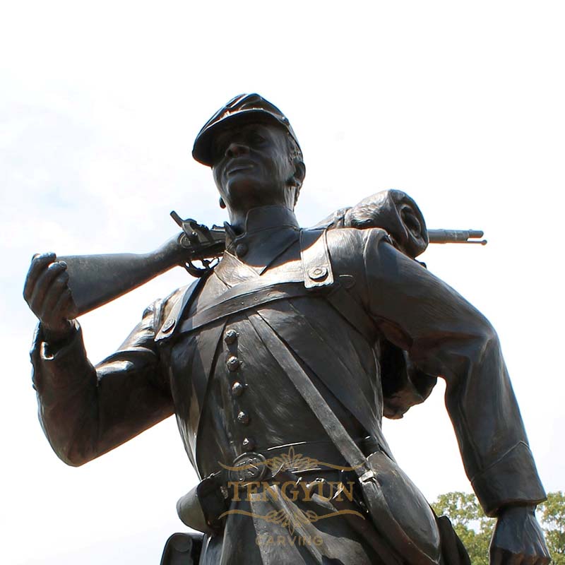Custom Made Famous Figure Sculpture United States Colored Troops Memorial Statue (2)