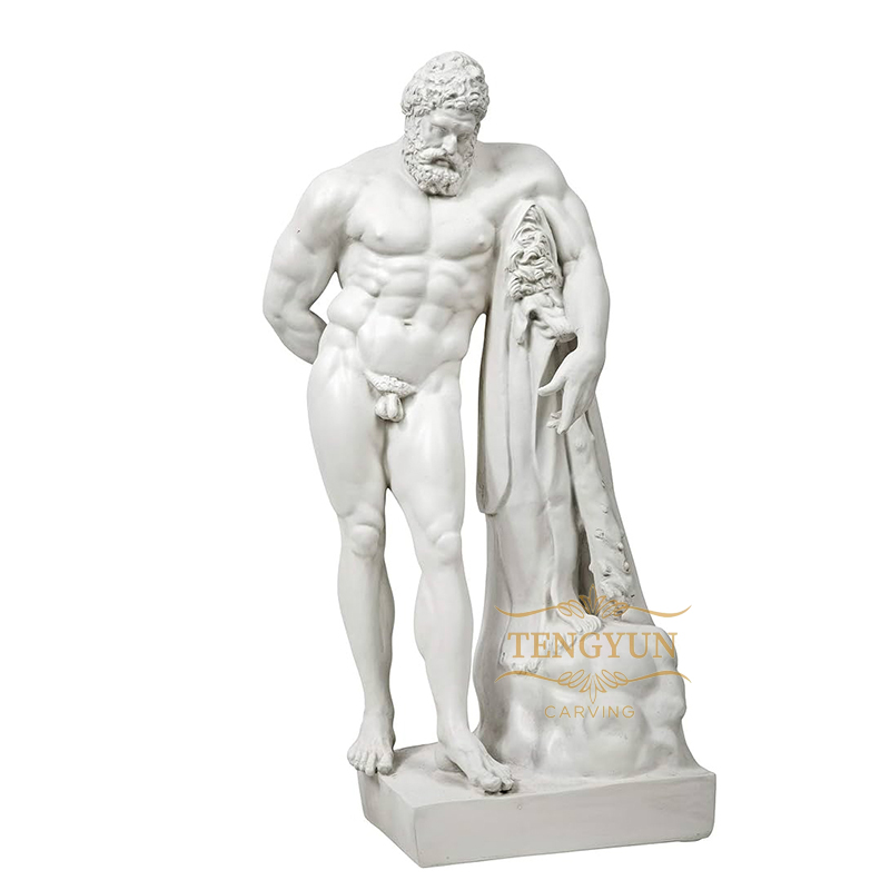 Famous Stone Farnese Hercules Statue Marble Greek Male Sculpture For Sale (2)