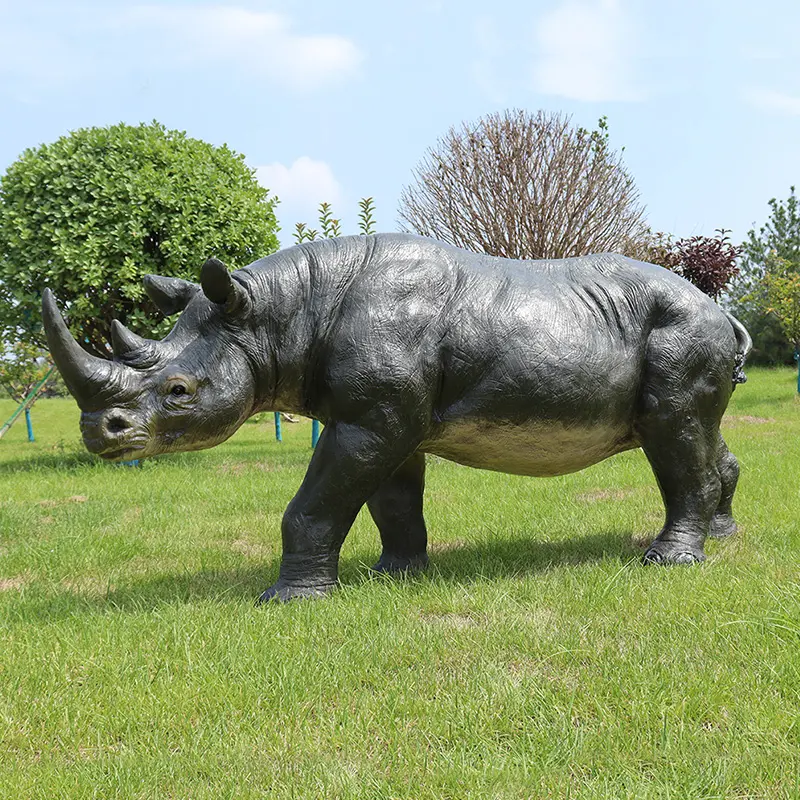 Fiberglass Rhino Sculptures  (2)