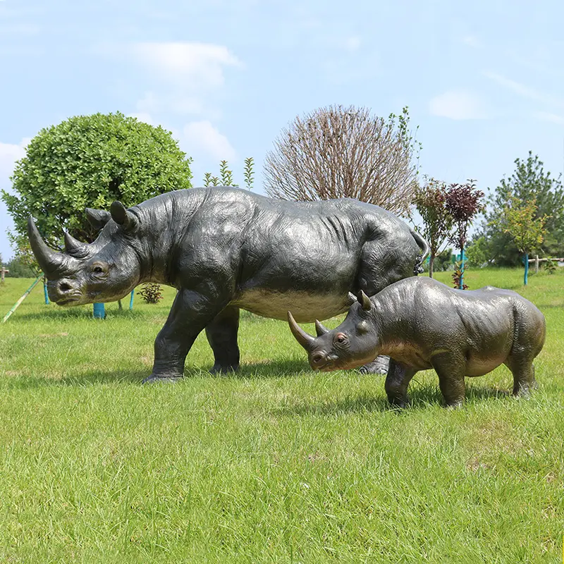 Fiberglass Rhino Sculptures  (4)