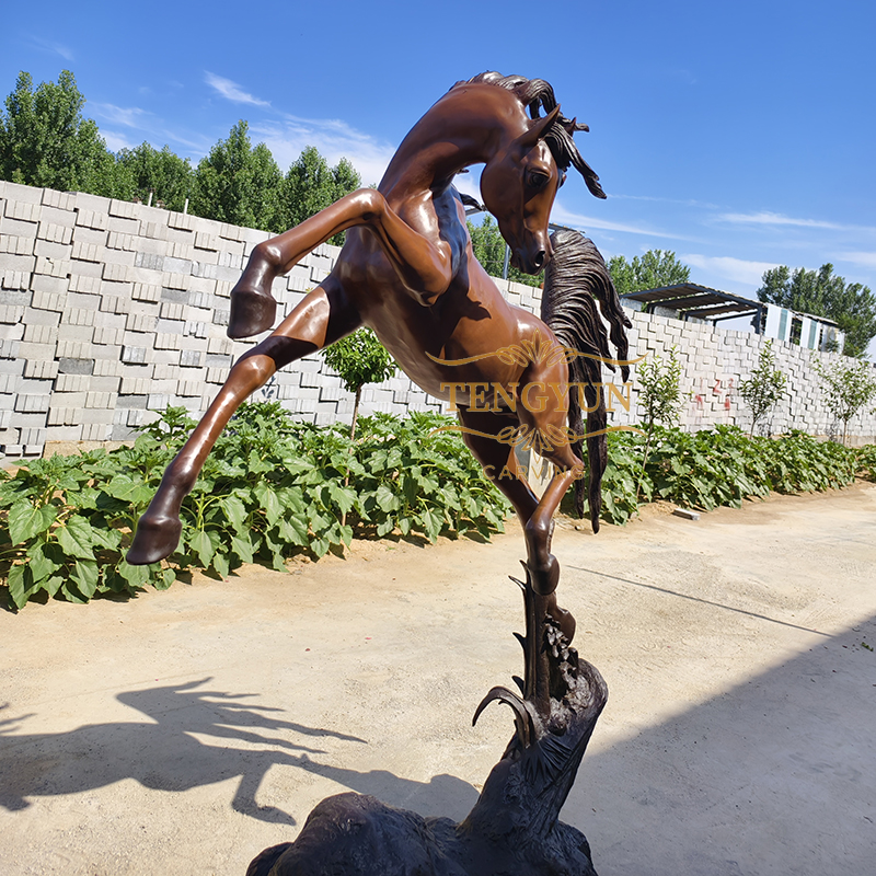 Hot sale metal cast Arab horse statue bronze Arabian horse sculpture for sale (4)