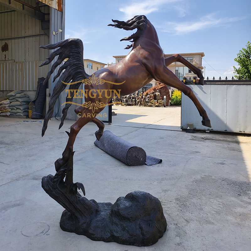 Hot sale metal cast Arab horse statue bronze Arabian horse sculpture for sale (5)