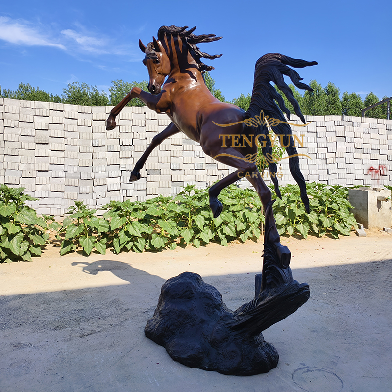 Hot sale metal cast Arab horse statue bronze Arabian horse sculpture for sale (6)