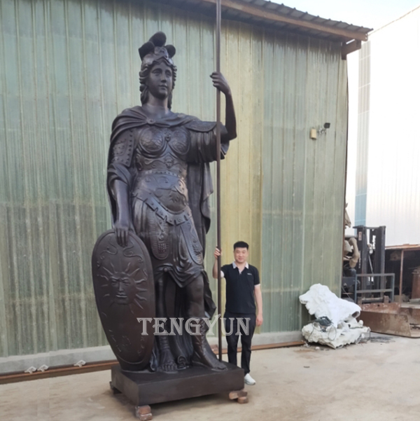 LARGE SIZE BRONZE WARRIOR STATUE