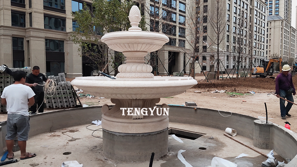 Large size garden decorative marble water fountain (1)