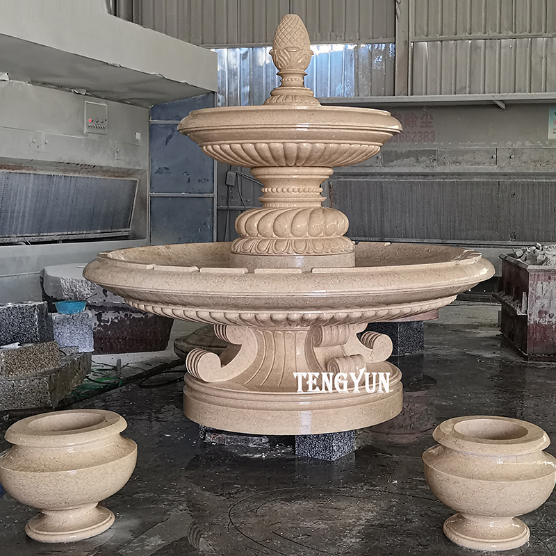 Large size garden decorative marble water fountain (2)