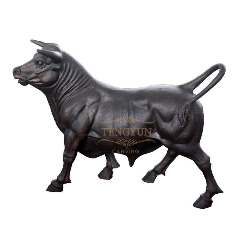 Life Size Bronze Bull Sculpture Garden Metal Cow Statue For Sale (1)