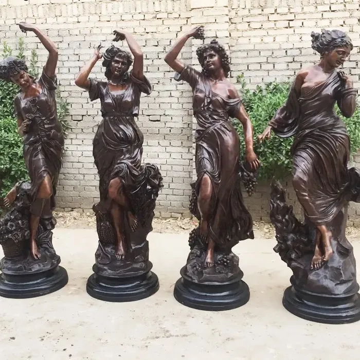 Life size bronze four season statues (1)