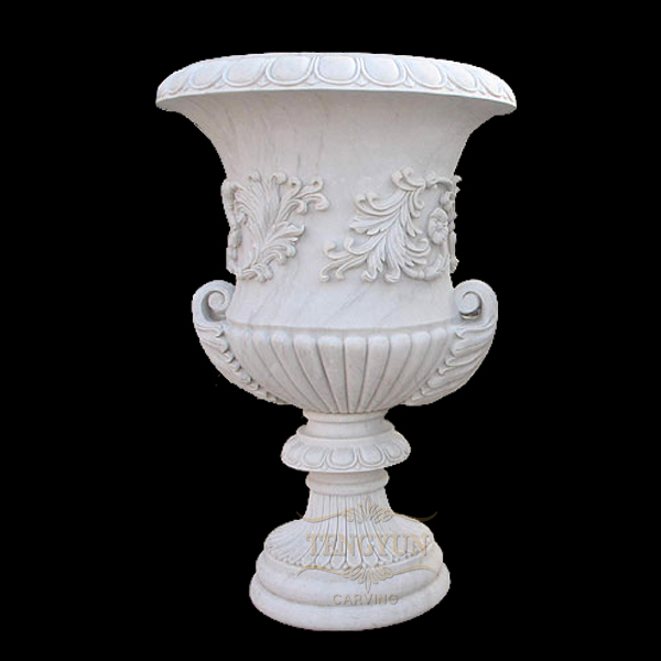 Luxury marble-flower-pot-stone-planters-pots