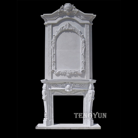 Marble fireplace nantel for sale (3)