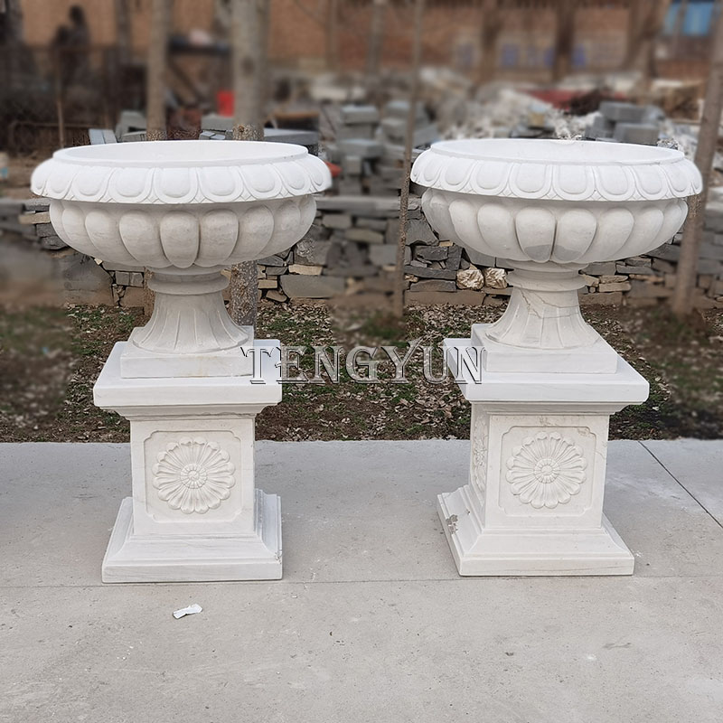 Marble flower pots for sale