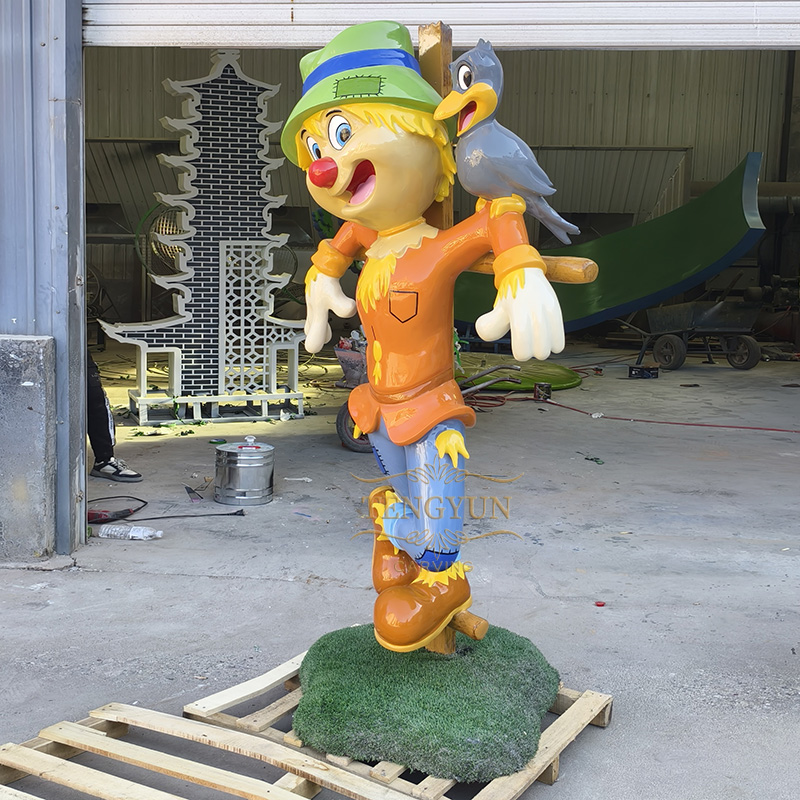 Scarecrow fiberglass sculpture (2)