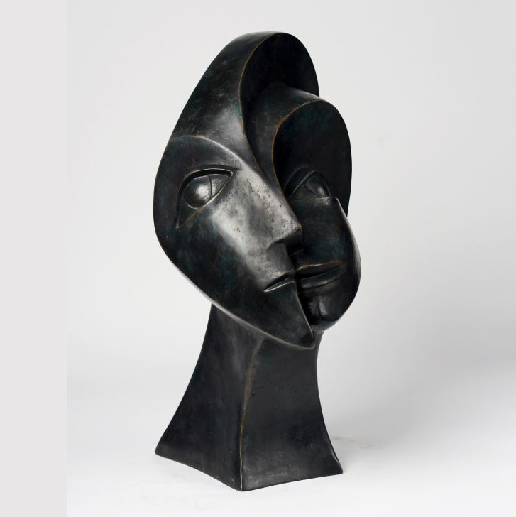 abstract bronze bust statue (1)