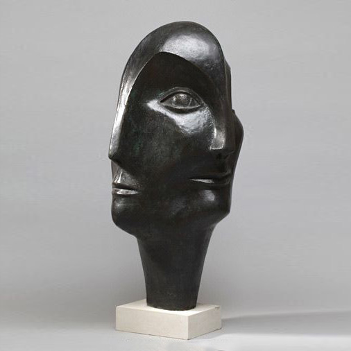 abstract bronze bust statue (4)