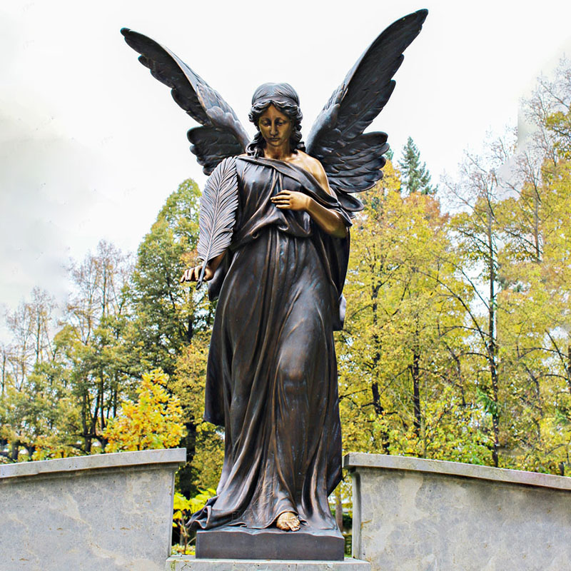 bronze angel statue