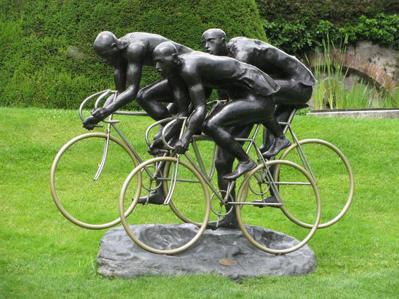 bronze bicycle sculptures (1)