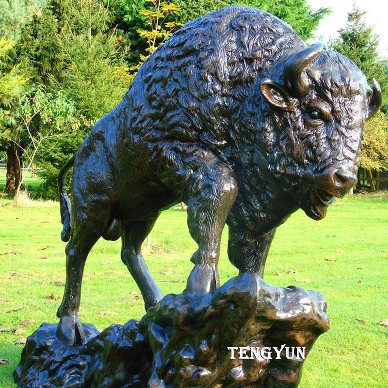 bronze buffalo statue (4)