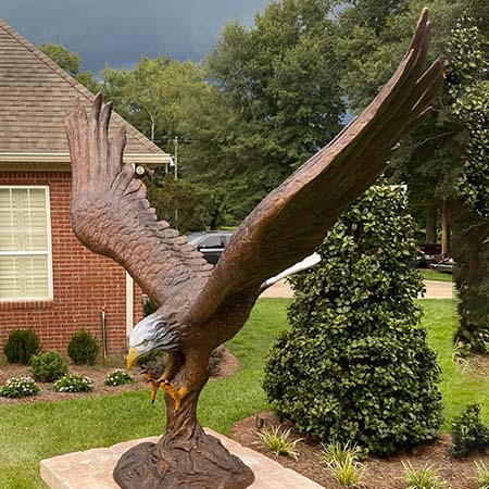 bronze eagle statue (4)