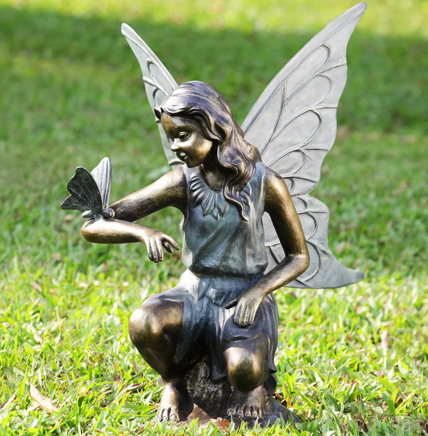 bronze fairy statues for garden (1)