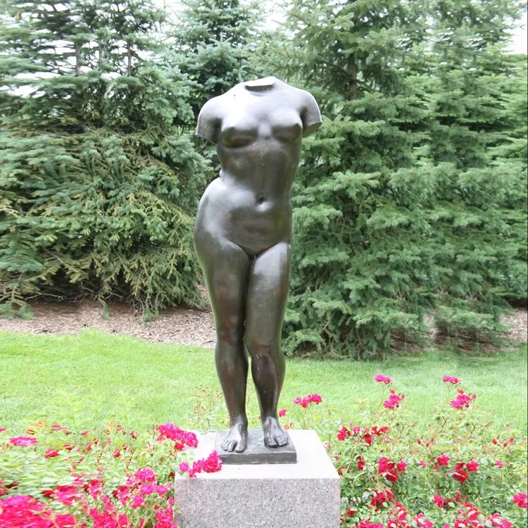 bronze female torso statue (3)