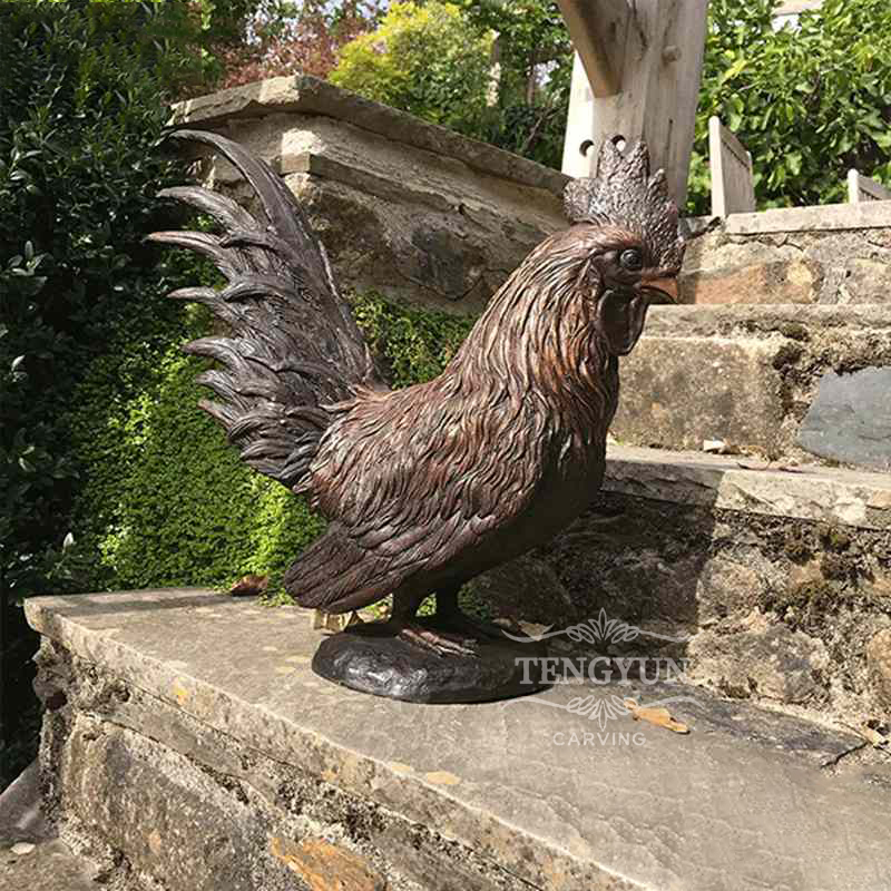 bronze rooster-statue Sculpture