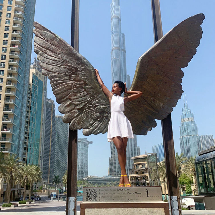 bronze wing sculpture (2)