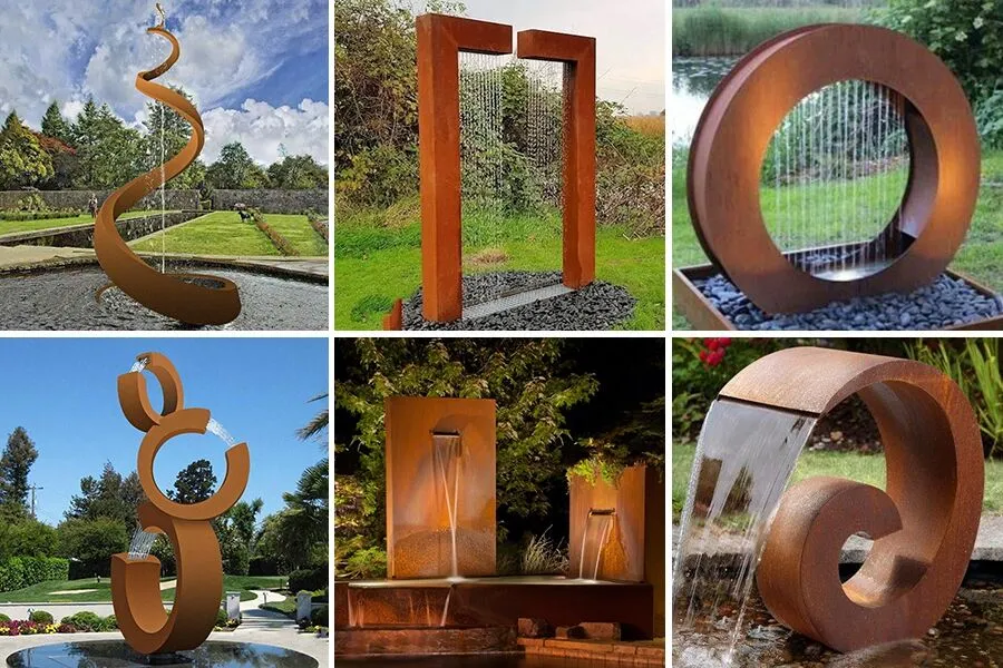 corten steel water feature (4)