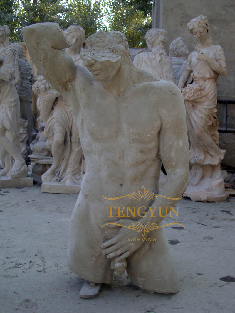 fiberglass model of torso statue