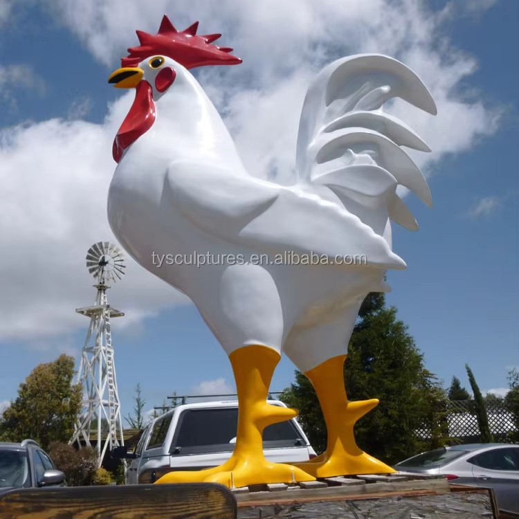 large size fiberglass cock sculpture (1)