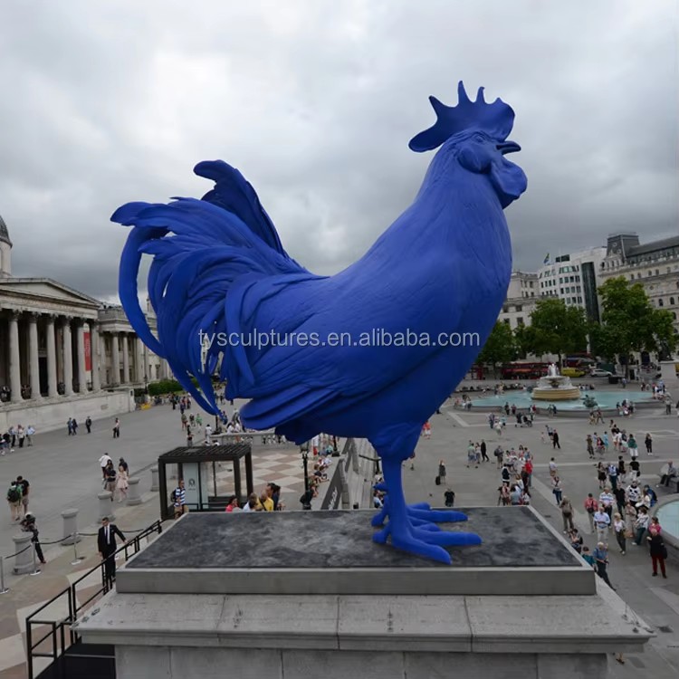 large size fiberglass cock sculpture (4)