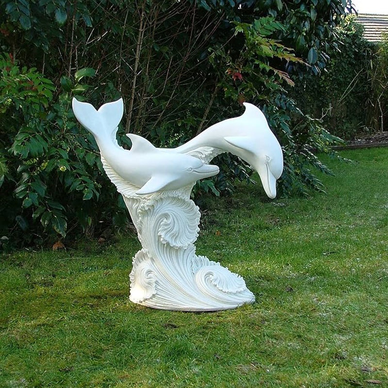 marble dolphin sculpture (1)