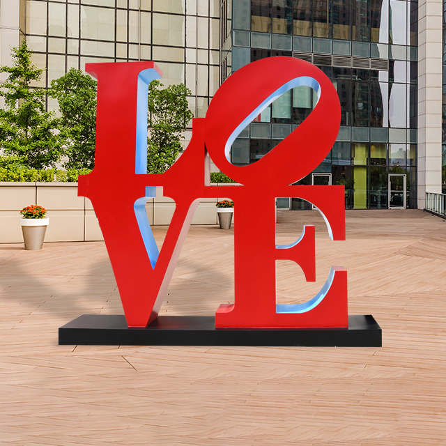 stainless steel LOVE SCULPTURE