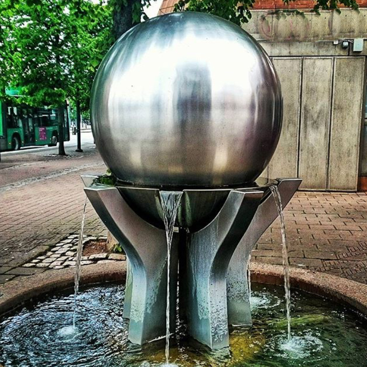 stainless steel sphere water fountain (1)