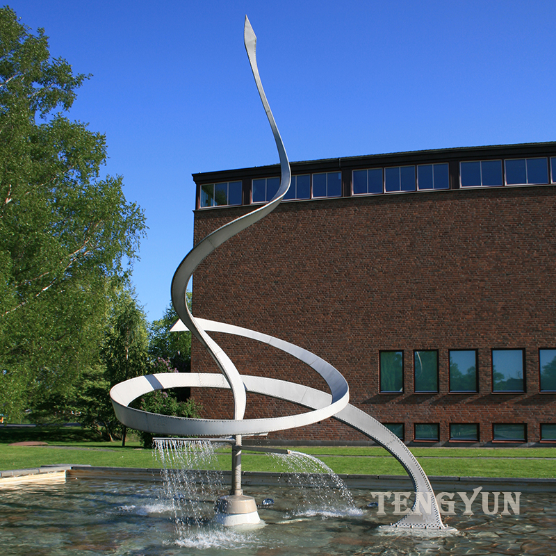 stainless steel spiral fountain (5)