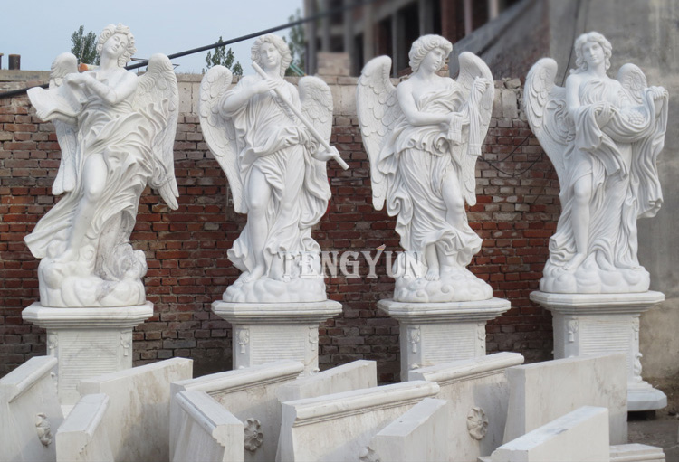 stone four season angel statues (2)